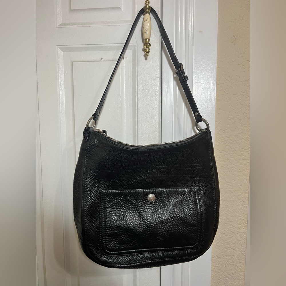 Coach Chelsea Black Leather hobo Shoulder Bag
